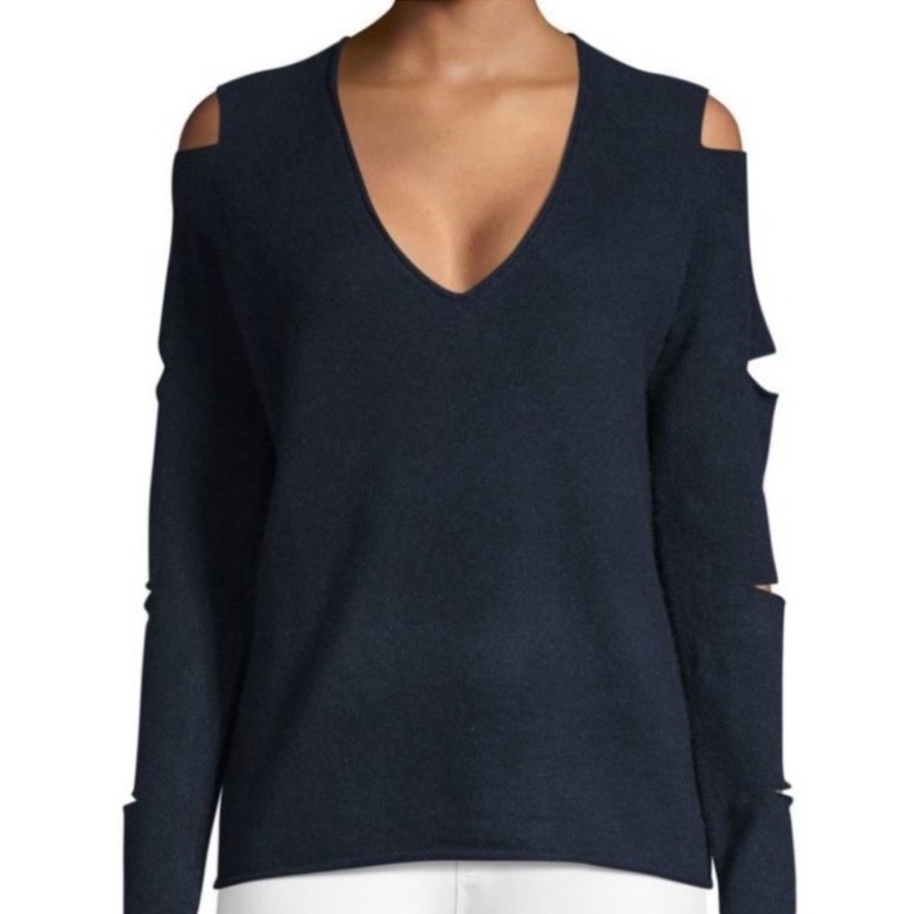 Skull Cashmere - Navy Blue Tyrone Sweater w Cutouts